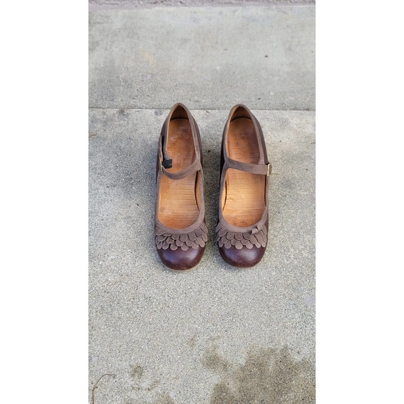 Vtg Chie Mihara Leather Heel Platform Shoes - Picture 2 of 7